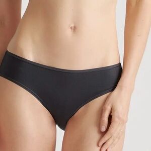 Quince Organic Cotton Hipsters in Black Size Large